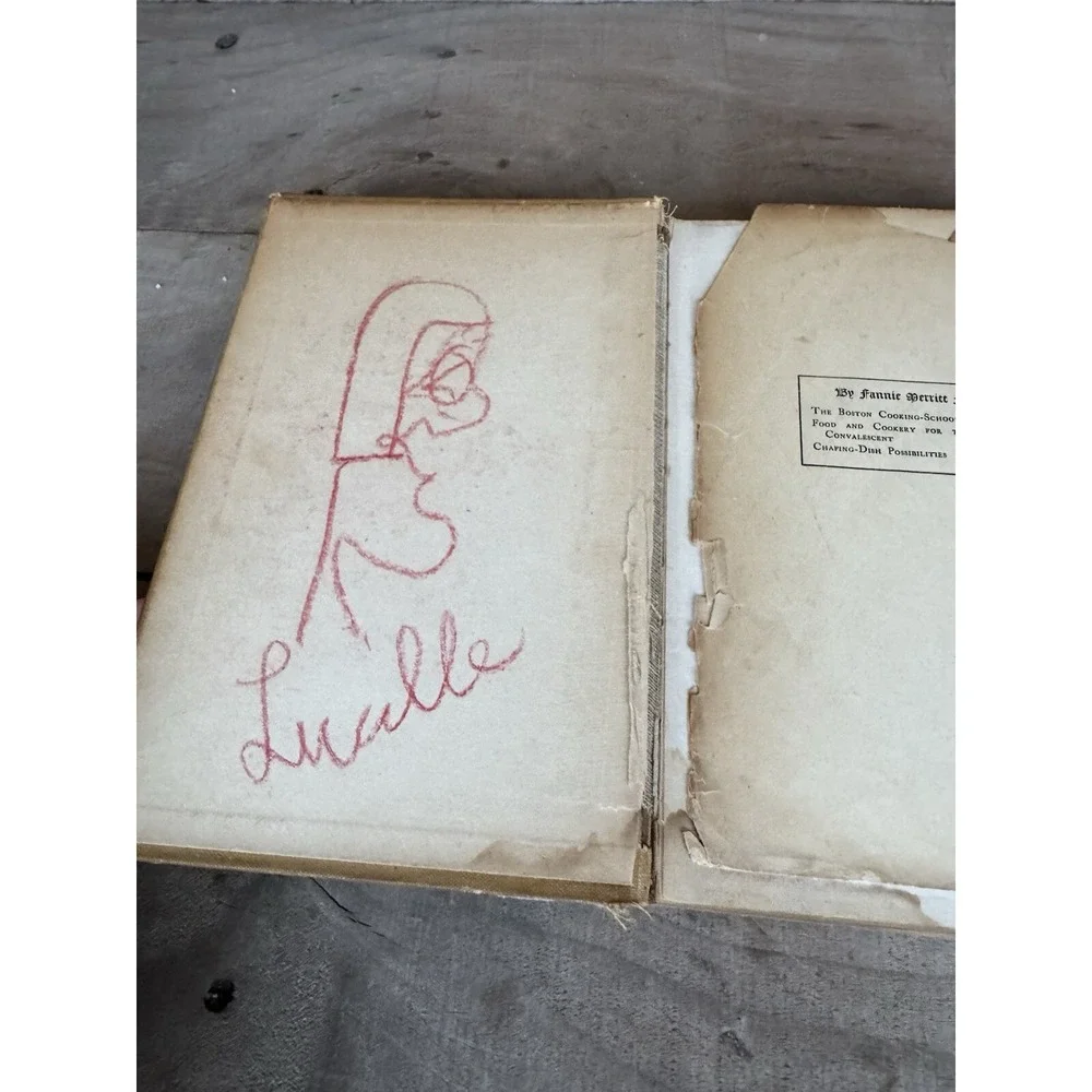 The Boston‎ Cooking School Cook Book by Fannie Merritt Farmer Vintage 1925